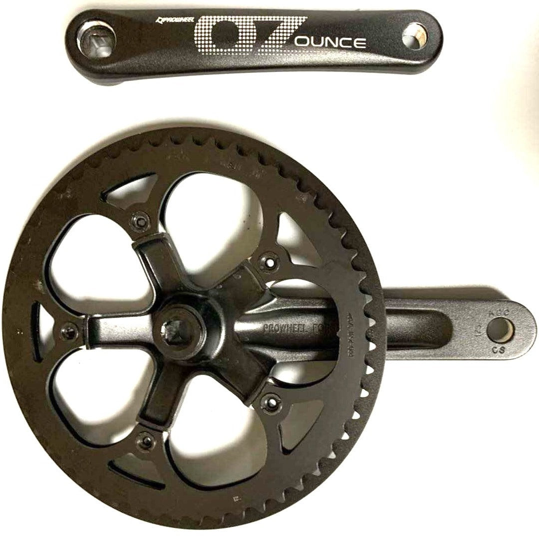 Crankset Prowheel Ounce 53 tooth, 170 mm crankarms, square hole
