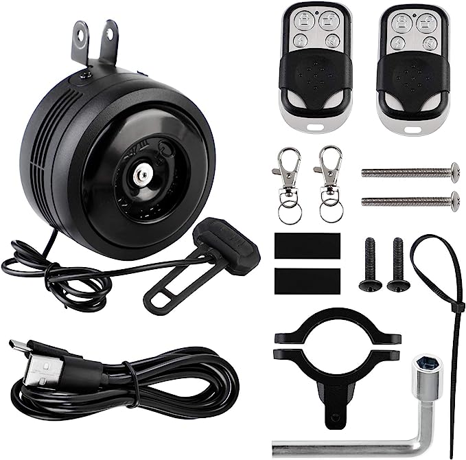 SOWUNO 126Db Bicycle Electric Horn Rechargeable Bike Alarm Bells Loud Bike Horns for Adults Waterproof Motorcycle Horn Anti-Theft Vibration Alarm for SOWUNO 126Db Bicycle Electric Horn Rechargeable Bike Alarm Bells Loud Bike Horns for Adults Waterproof Motorcycle Horn Anti-Theft Vibration Alarm for