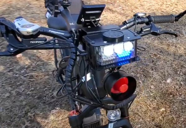 #Bikonit_Warthong_MD750_Ebike #Police_Electric_Bicycle #Siren #Police_Headlight #Matt_Black #Bikonit #Voltaire_Cycles_Verona