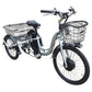 BintelliTrioElectricTricycle_silver_front-Voltaire Cycles Verona