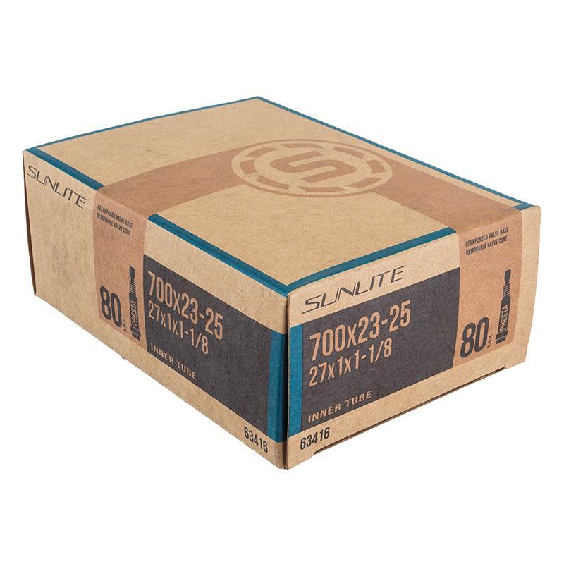Sunlite 700x23-25 Presta 80mm Bicycle Tube-Voltaire Cycles