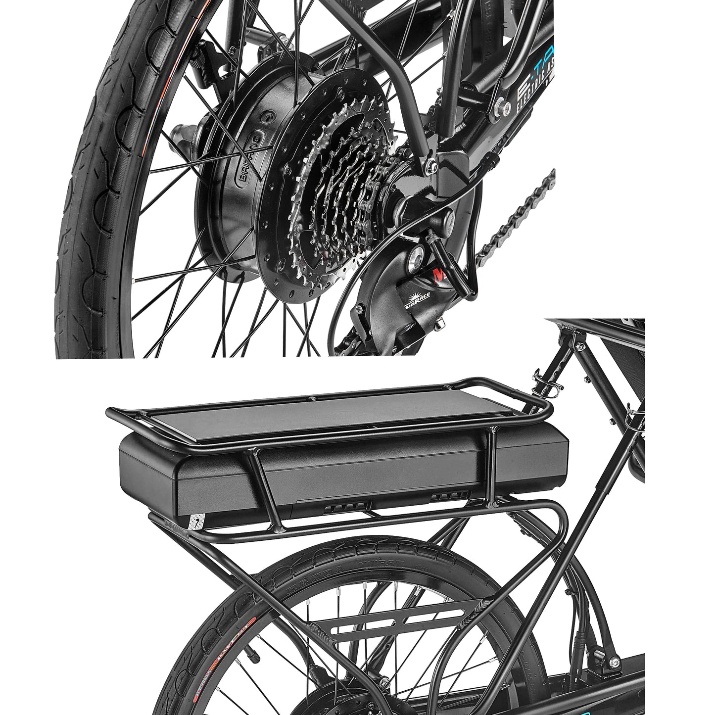 Electric Sun Seeker Recumbent Trike Eco Tad SX Tadpole Recumbent Trike with 500 rear hub motor kit