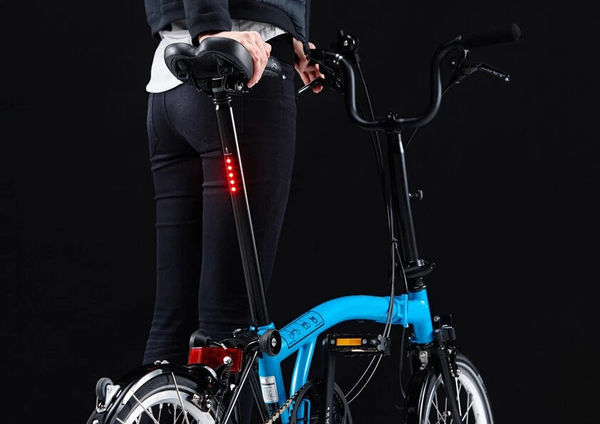 LightSKIN LED Brompton bicycle seatpost with tail light