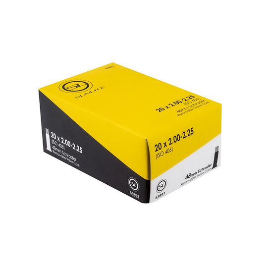 Sunlite 20x2.00-2.25 Bicycle Tube Standard Schrader Valve-Voltaire Cycles