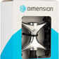 Dimension Mountain Compe Pedals - Platform, Aluminum, 9/16", Black/Silver