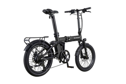 Slinker Chu mana folding Ebike gray Voltaire Cycles Verona Back View