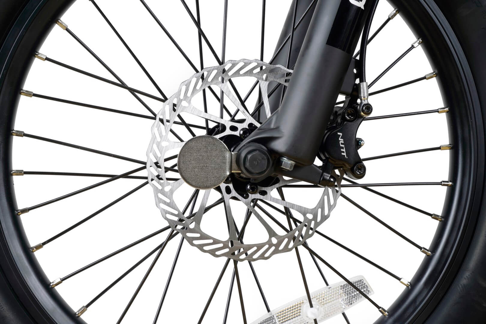 Slinker Chu mana folding Ebike gray Voltaire Cycles Verona front wheel