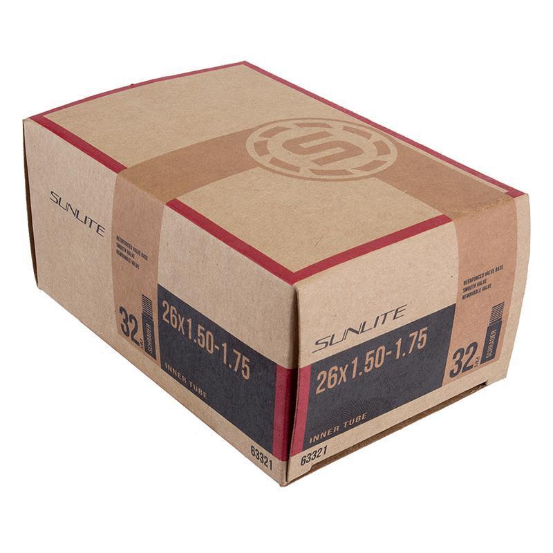 Sunlite 26 x 1.50-1.75" Bicycle Tube with Schrader Valve-Voltaire Cycles