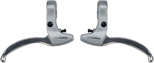 Tektro CL332RS 3-Finger Alloy Bicycle Linear Pull Brake Lever Set Silver-Voltaire Cycles